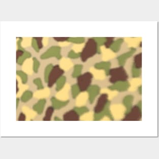 Military Camouflage Army Green Camo Pattern through glass Posters and Art